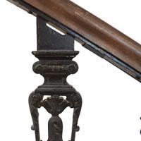 A Stair Railing from a Chicago Theater 58" W x 8" D x 59" H — United States, Early 20th Century