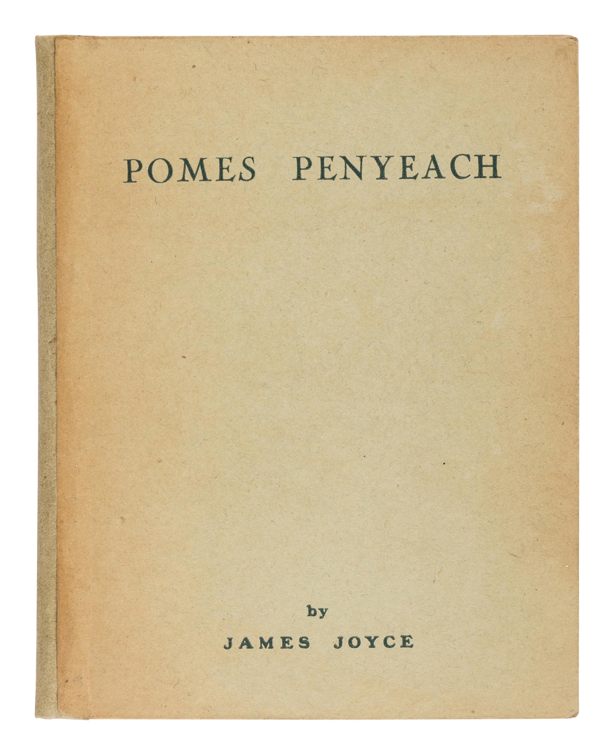 JOYCE, James (1882-1941). Pomes Penyeach . Paris: Shakespeare and Company, 1927.