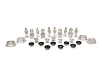 A Group of Sugar Shakers and Salt Cellars