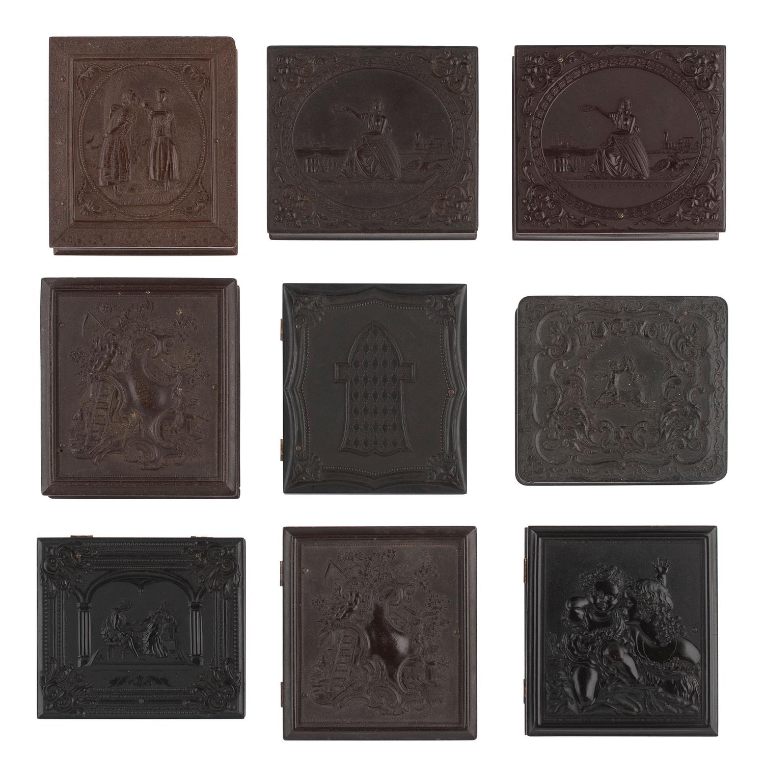 [EARLY PHOTOGRAPHY]. 23 assorted figural Union cases.