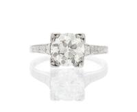 An Edwardian Platinum and Diamond Ring, 2.20 dwts.
