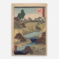 Utagawa Hiroshige II 歌川広重二代目 浮世绘三幅 (Japanese b.1829-d.1869)