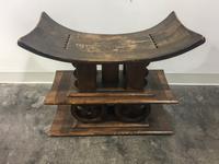 A Japanese Carved Wood Stand. Height 22 1/2 x width 26 1/2 x depth 12 inches.