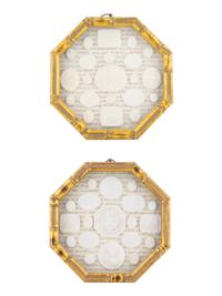 Two Octagonal Gilt Framed Collections of Roman Plaster Intaglios — 20TH CENTURY