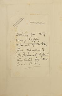 DICKENS, Charles (1812-1870). The Posthumous Papers of the Pickwick Club. London: Chapman & Hall, Ltd./Lawrence & Jellicoe, Ltd., 1910.