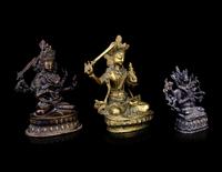 Three Sino-Tibetan Bronze Figures