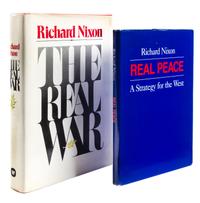 NIXON, RICHARD. Two signed first eds. The Real War. NY, 1980. Signed. Real Peace. NY, 1983. Signed.