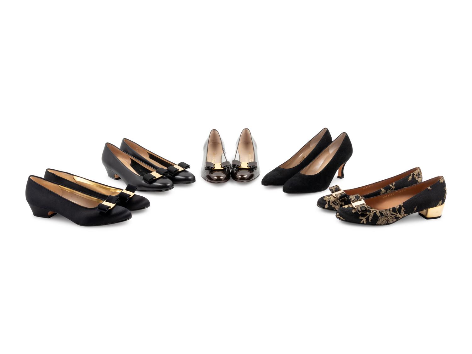 Nine Pairs of Salvatore Ferragamo Shoes, 1990-2010s