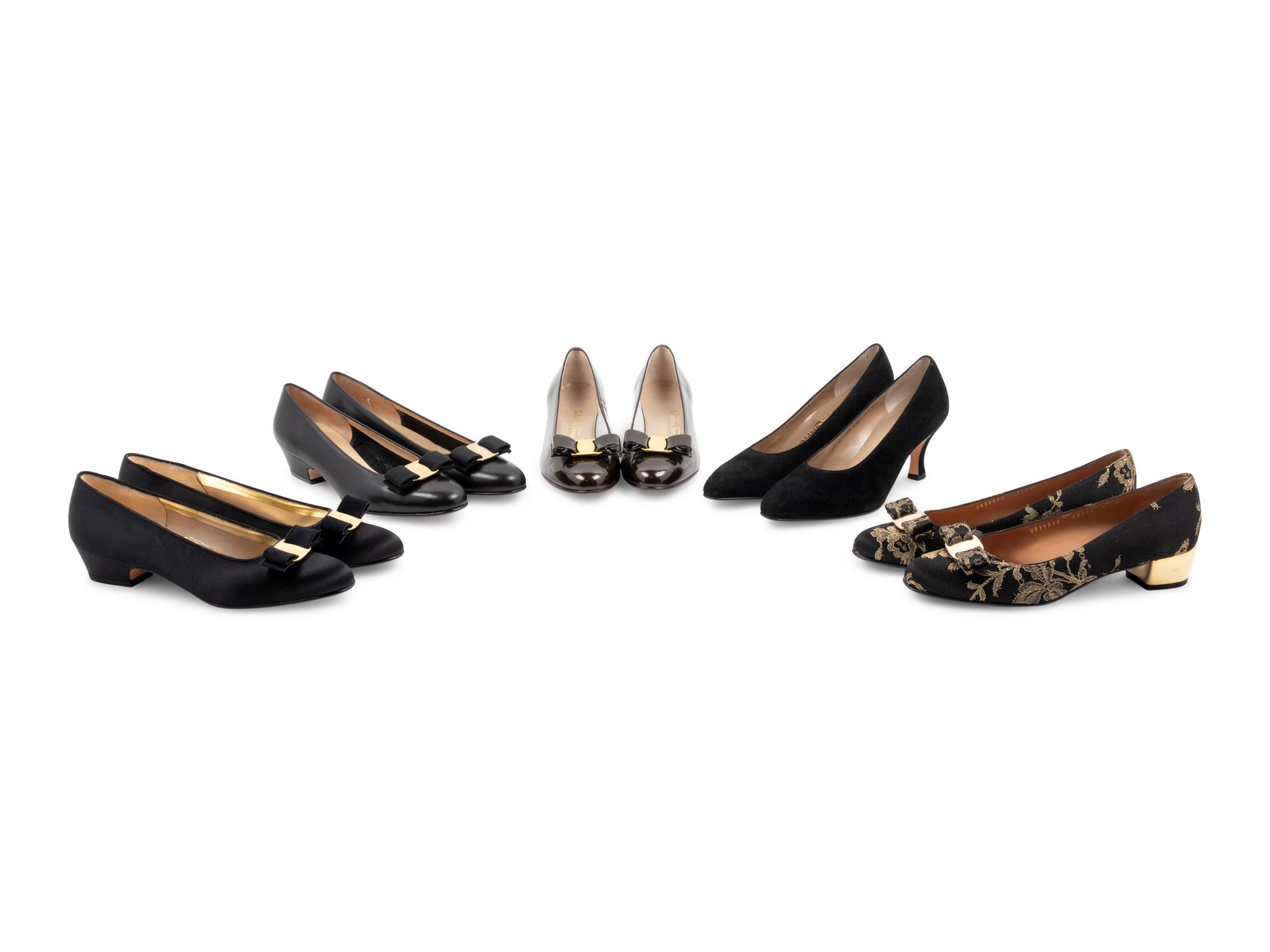 Nine Pairs of Salvatore Ferragamo Shoes, 1990-2010s
