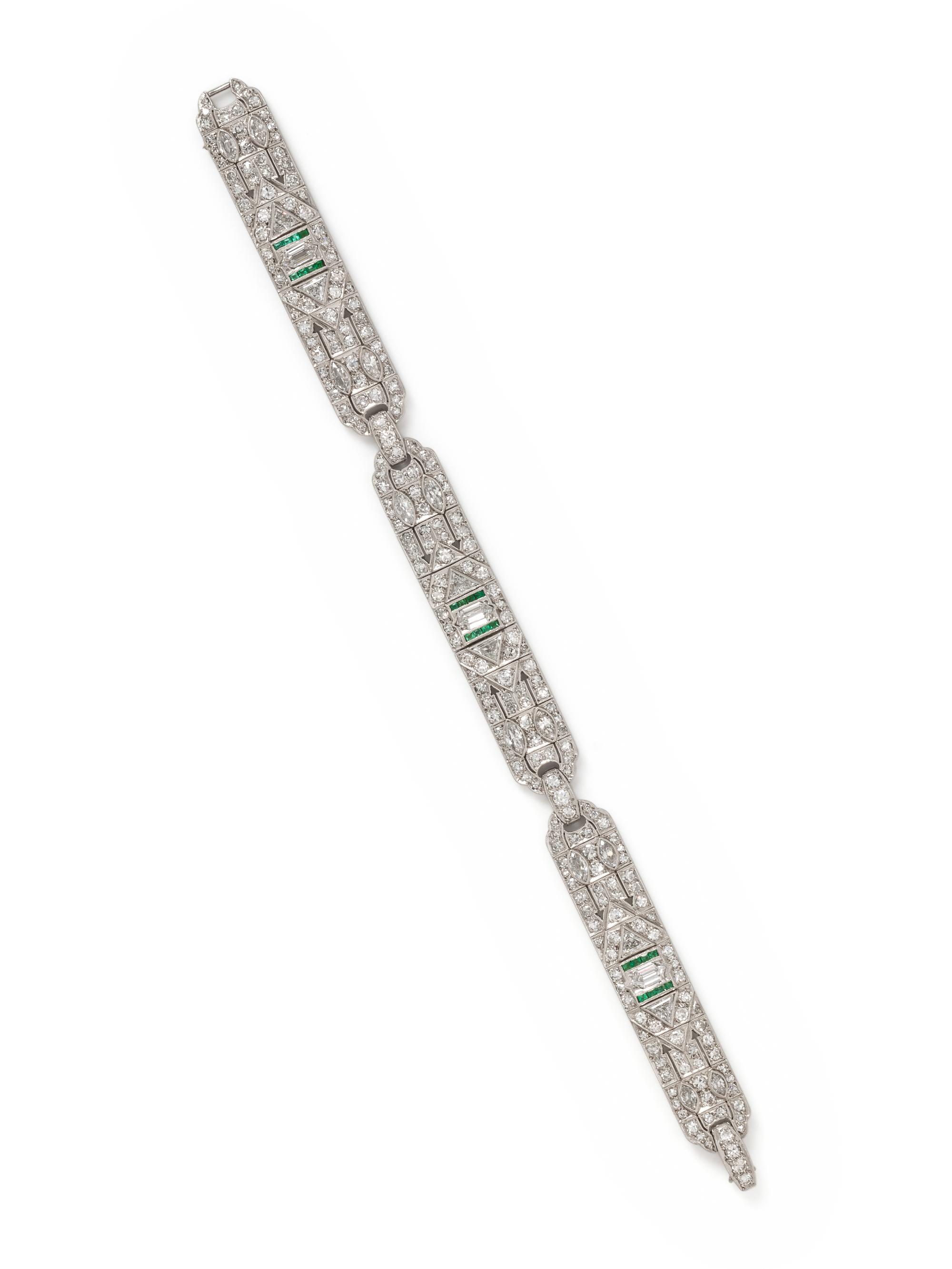 ART DECO, DIAMOND BRACELET