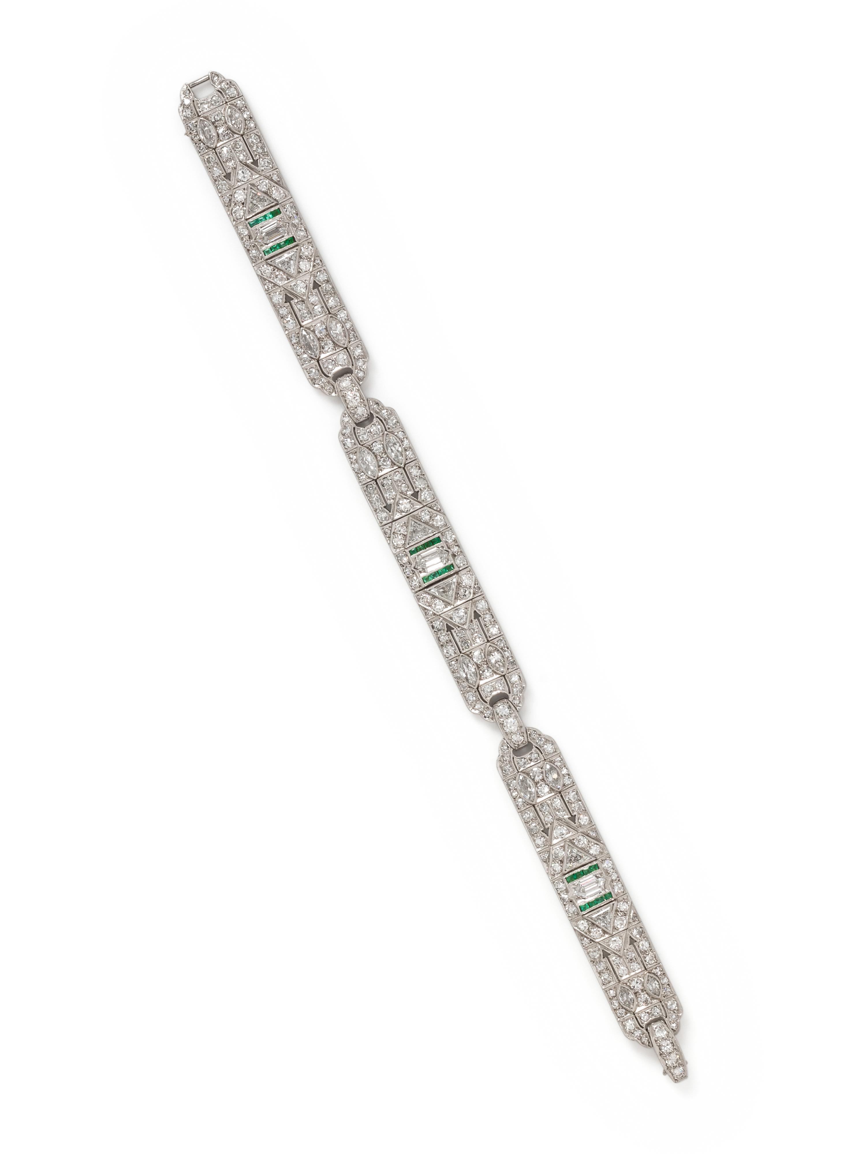 ART DECO, DIAMOND BRACELET