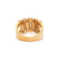 YELLOW GOLD AND DIAMOND PINKY RING