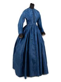 Silk Striped Taffeta Dress, 1862