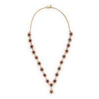 Ruby, Diamond, and Yellow Gold Necklace