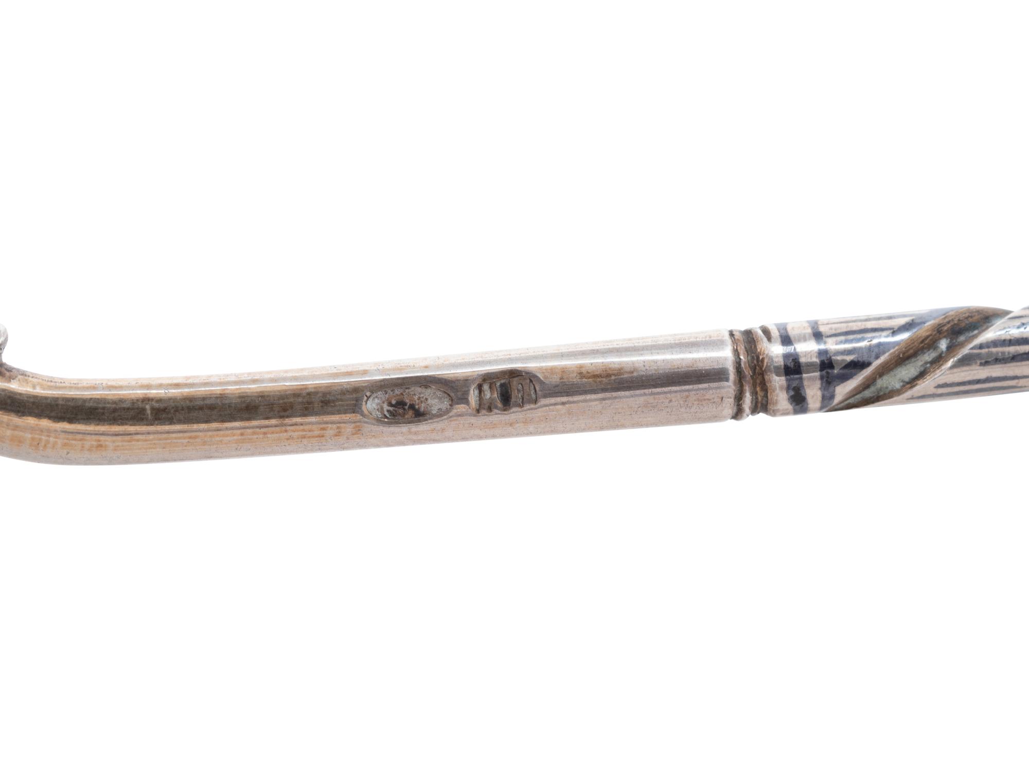 Three Russian Silver Spoons