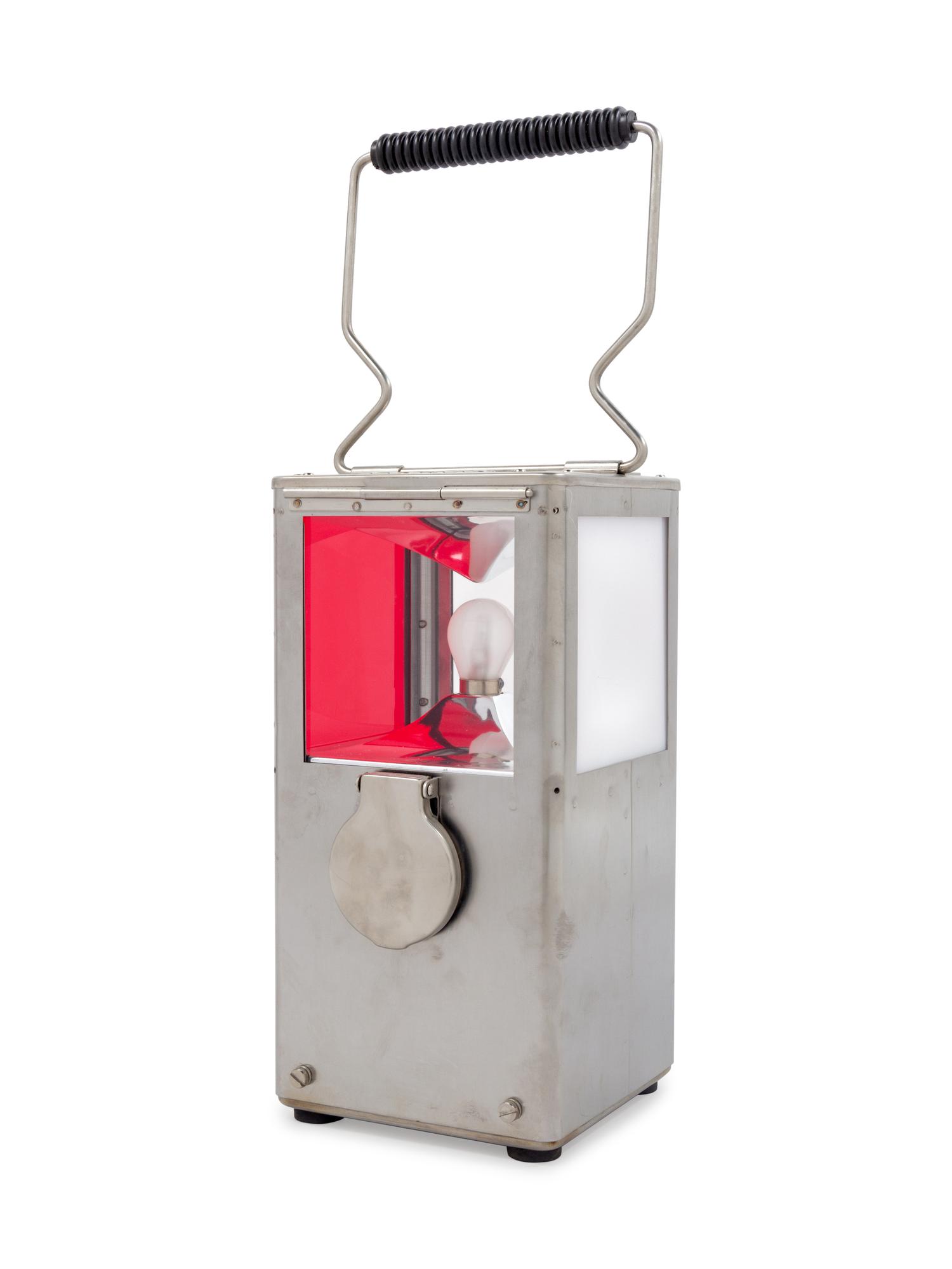 A Swiss Chromed Metal SBB/CFF Railroad Hand-Held Lantern