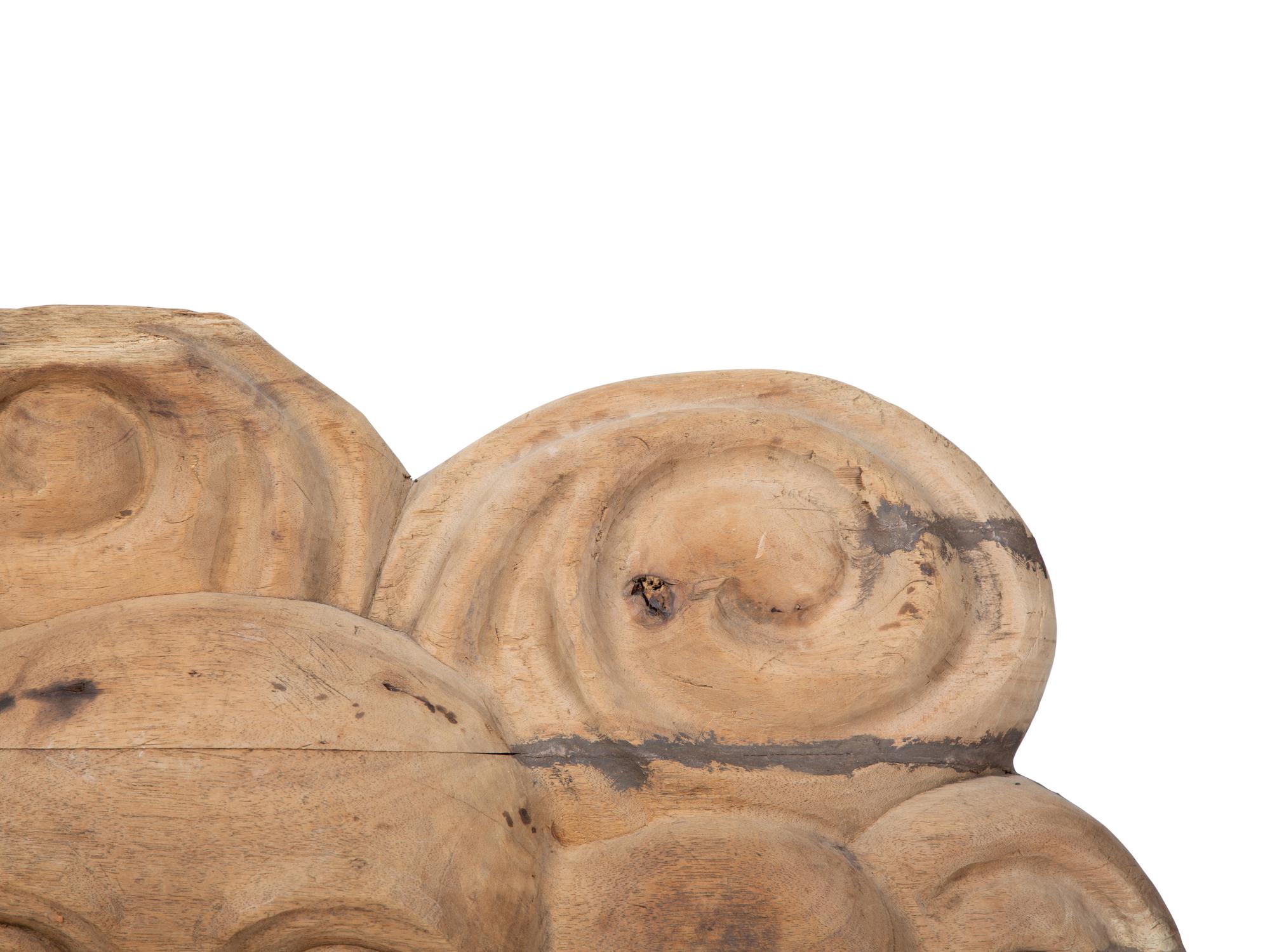 A Continental Carved Wood Face-Form Wall Plaque — 19TH CENTURY