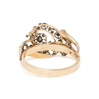 YELLOW GOLD AND ROSE CUT DIAMOND BRACELET