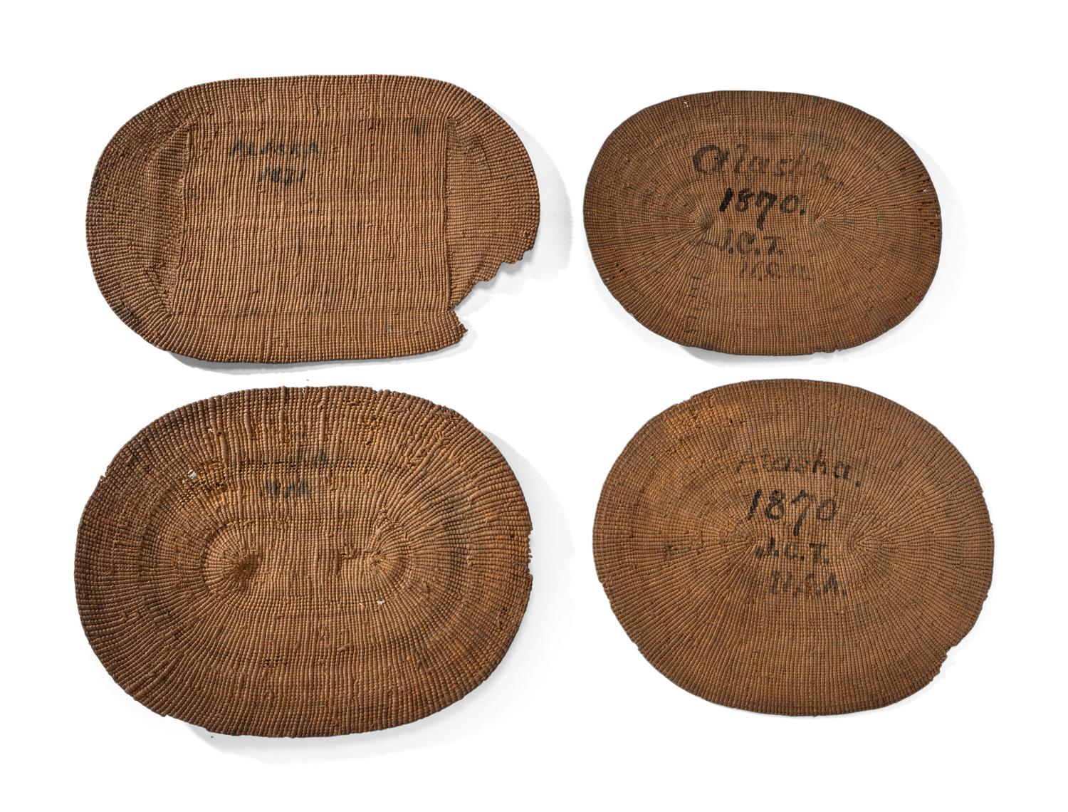 Tlingit Basketry Placemats, with American Flag