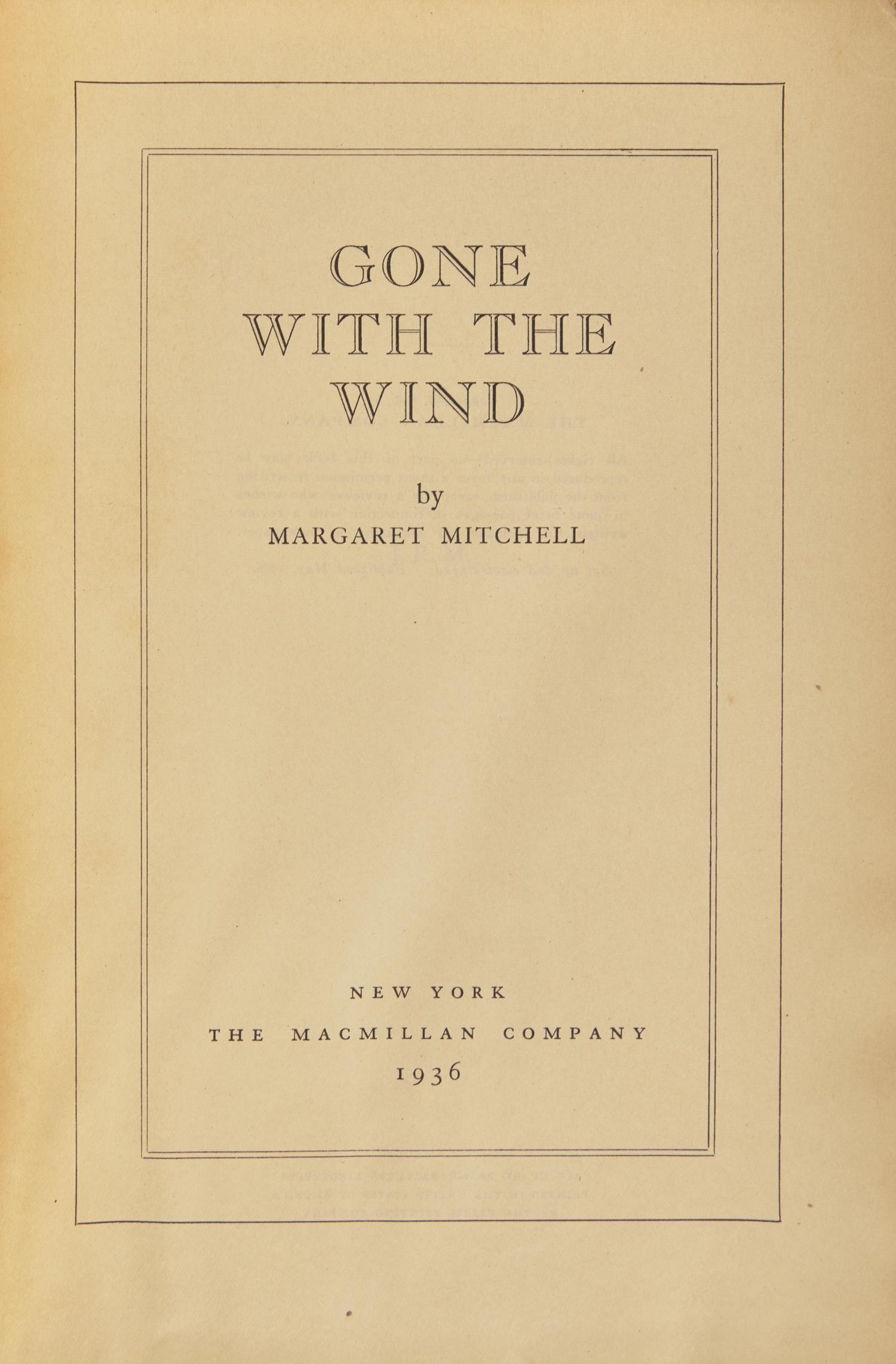 [Literature] Mitchell, Margaret. Gone With the Wind
