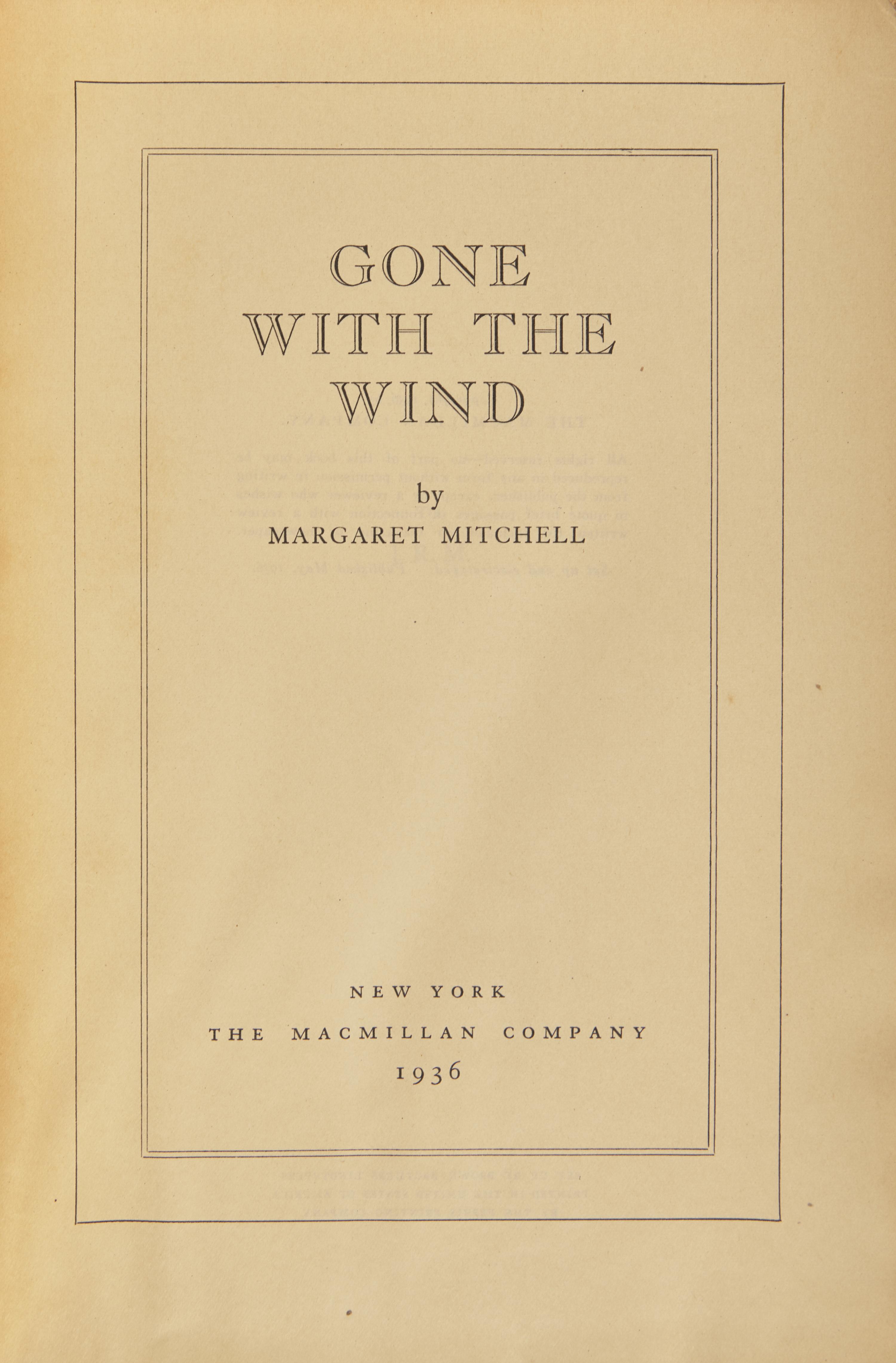 [Literature] Mitchell, Margaret. Gone With the Wind