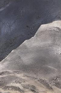 Elaine Kurtz (American, 1928-2003) — Alluvial Diptych with Obsidian , 1999