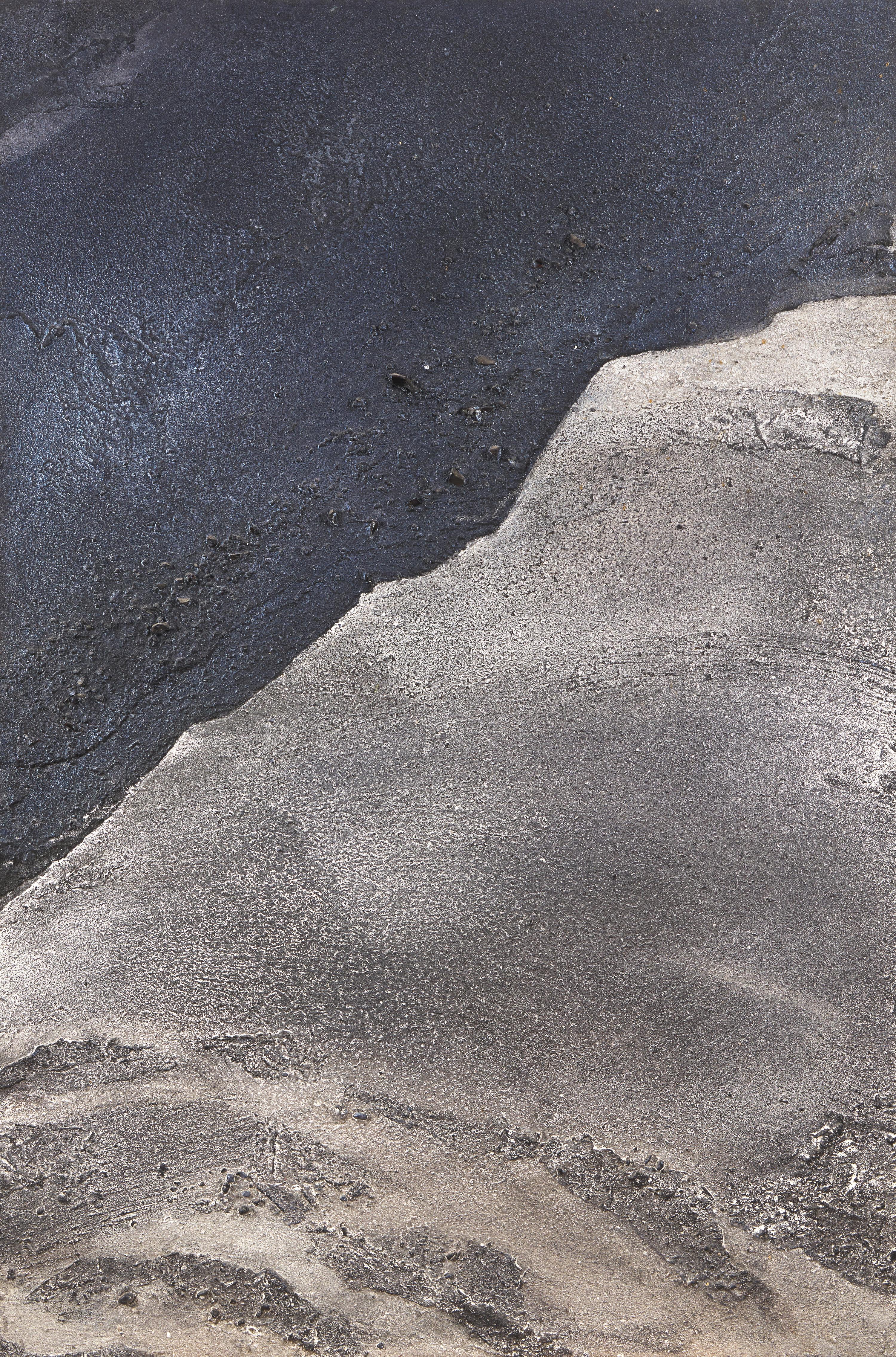 Elaine Kurtz (American, 1928-2003) — Alluvial Diptych with Obsidian , 1999