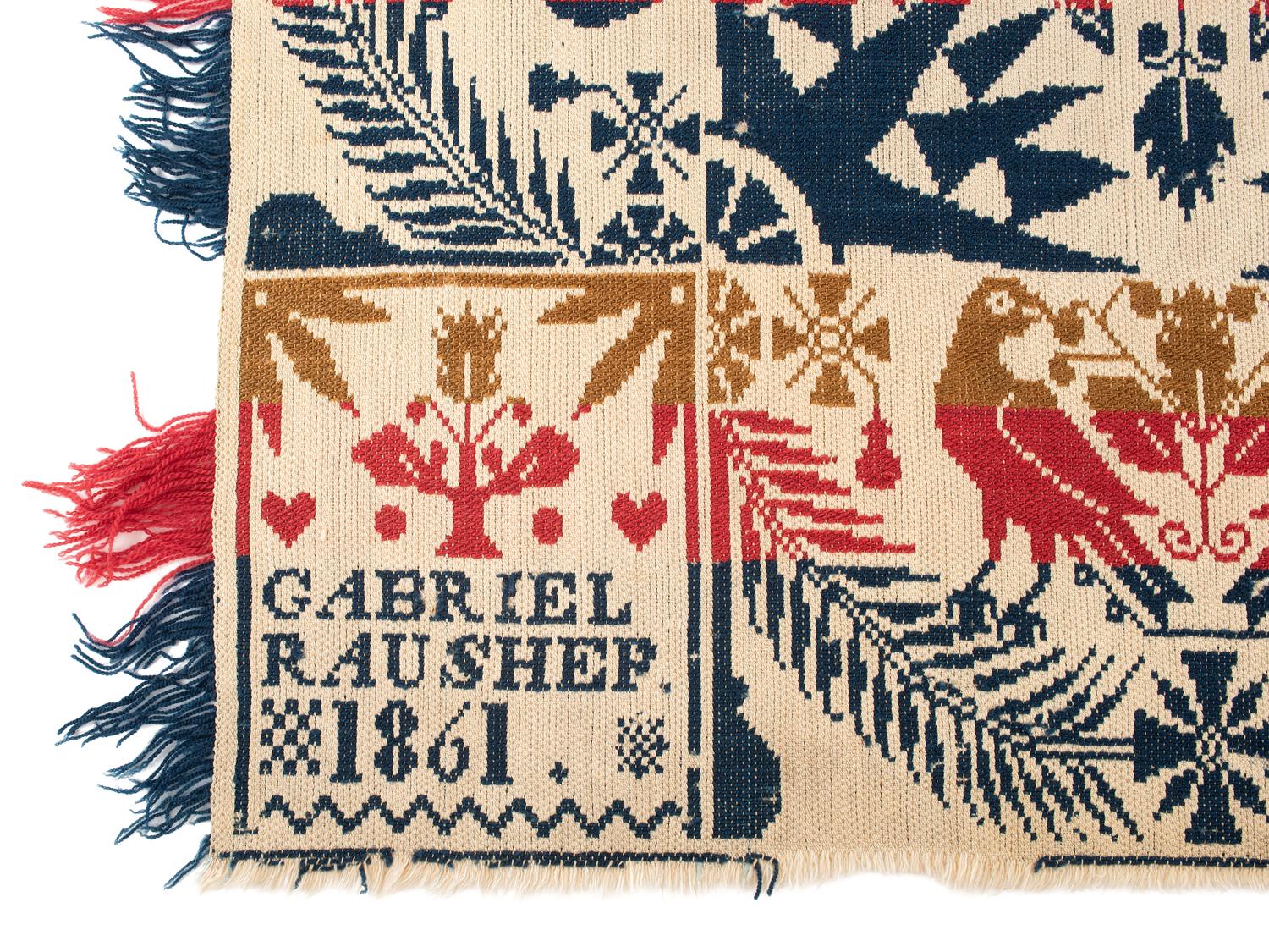 An American Needlework Alphabet and Verse Sampler Wrought by Minerva Scott