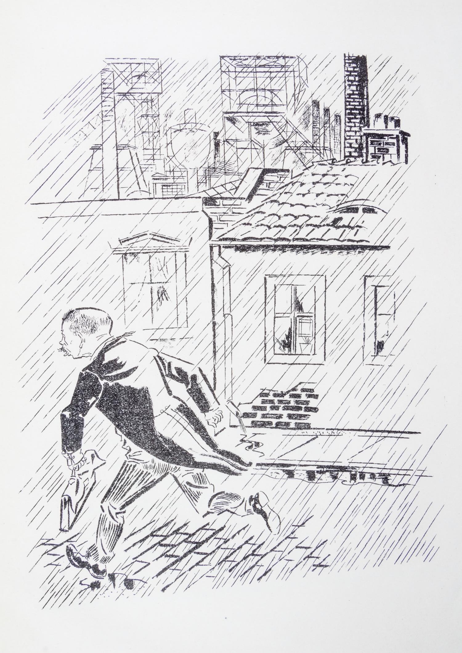 (GROSZ, GEORGE) MAN, HEINRICH. Kobes. Berlin, (1925). First edition. Complete with 10 lithographs by Grosz.