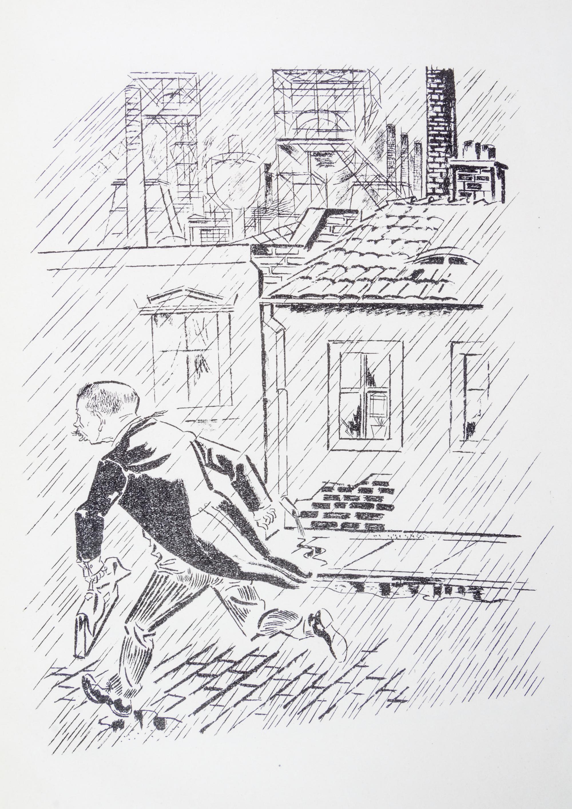 (GROSZ, GEORGE) MAN, HEINRICH. Kobes. Berlin, (1925). First edition. Complete with 10 lithographs by Grosz.