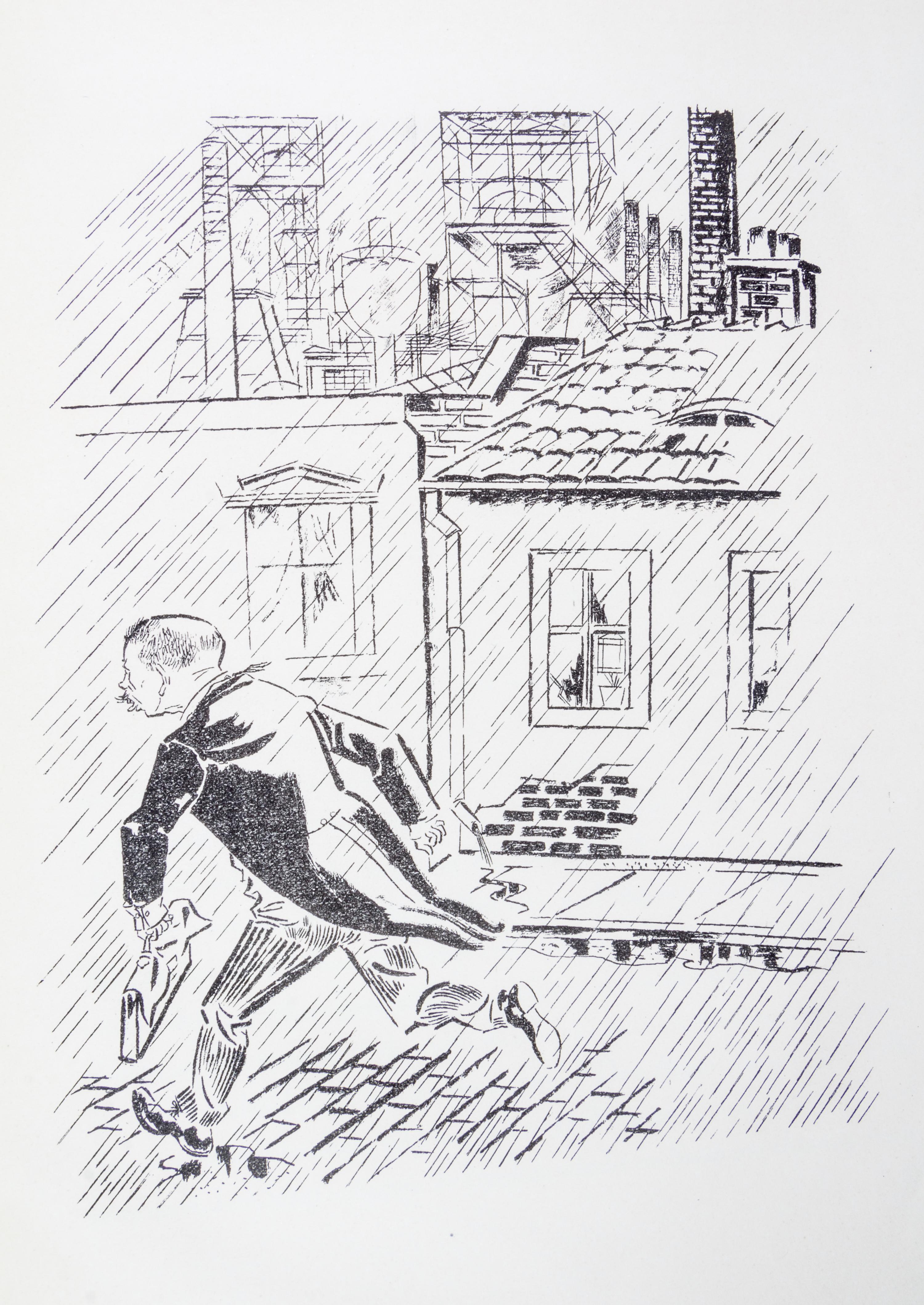 (GROSZ, GEORGE) MAN, HEINRICH. Kobes. Berlin, (1925). First edition. Complete with 10 lithographs by Grosz.