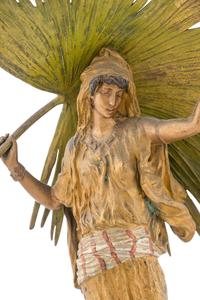 A Franz Bergman Cold Painted Bronze "Palm Leaf Dancer"