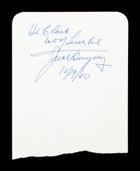 A Multi-Signed Cut Autograph Album Page Featuring Baseball Hall of Famers Lefty Grove, George Sisler, Bill Terry, Heavyweight Boxing Champion Jack Dempsey and Runner Roger Bannister.