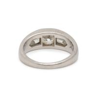GILLOT, ANTIQUE, PLATINUM AND DIAMOND RING