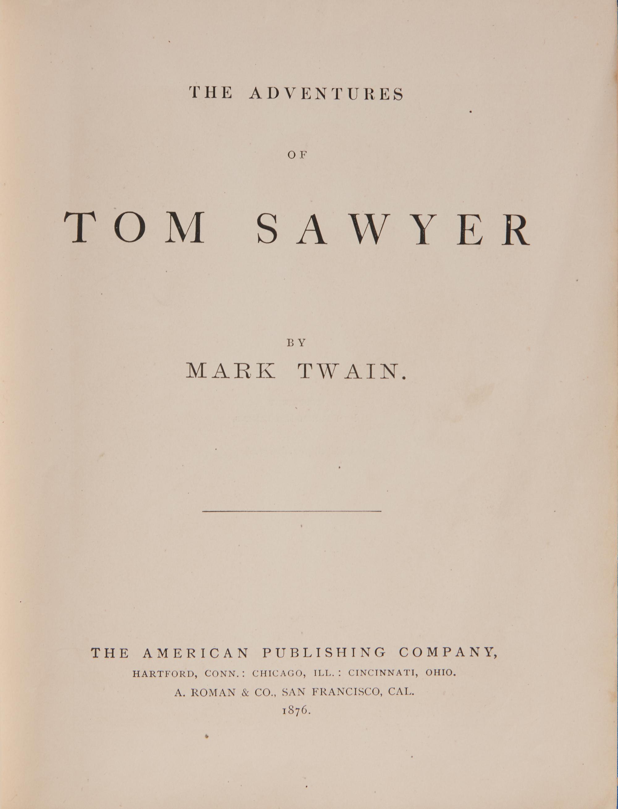 [Literature] Twain, Mark (Clemens, Samuel L.). The Adventures of Tom Sawyer