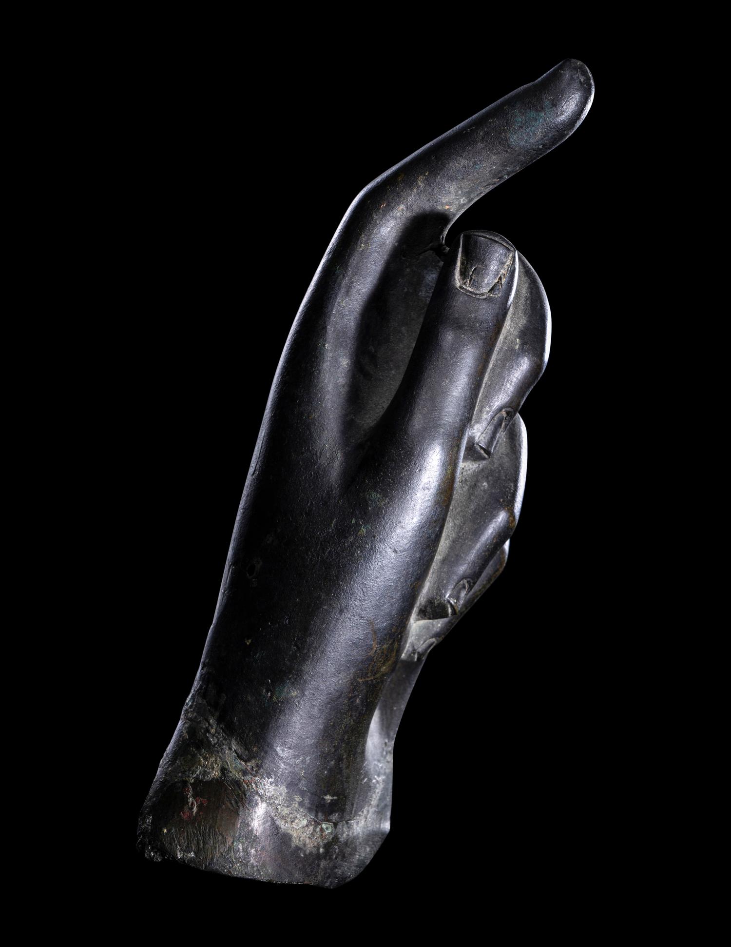 A Roman Bronze Left Hand