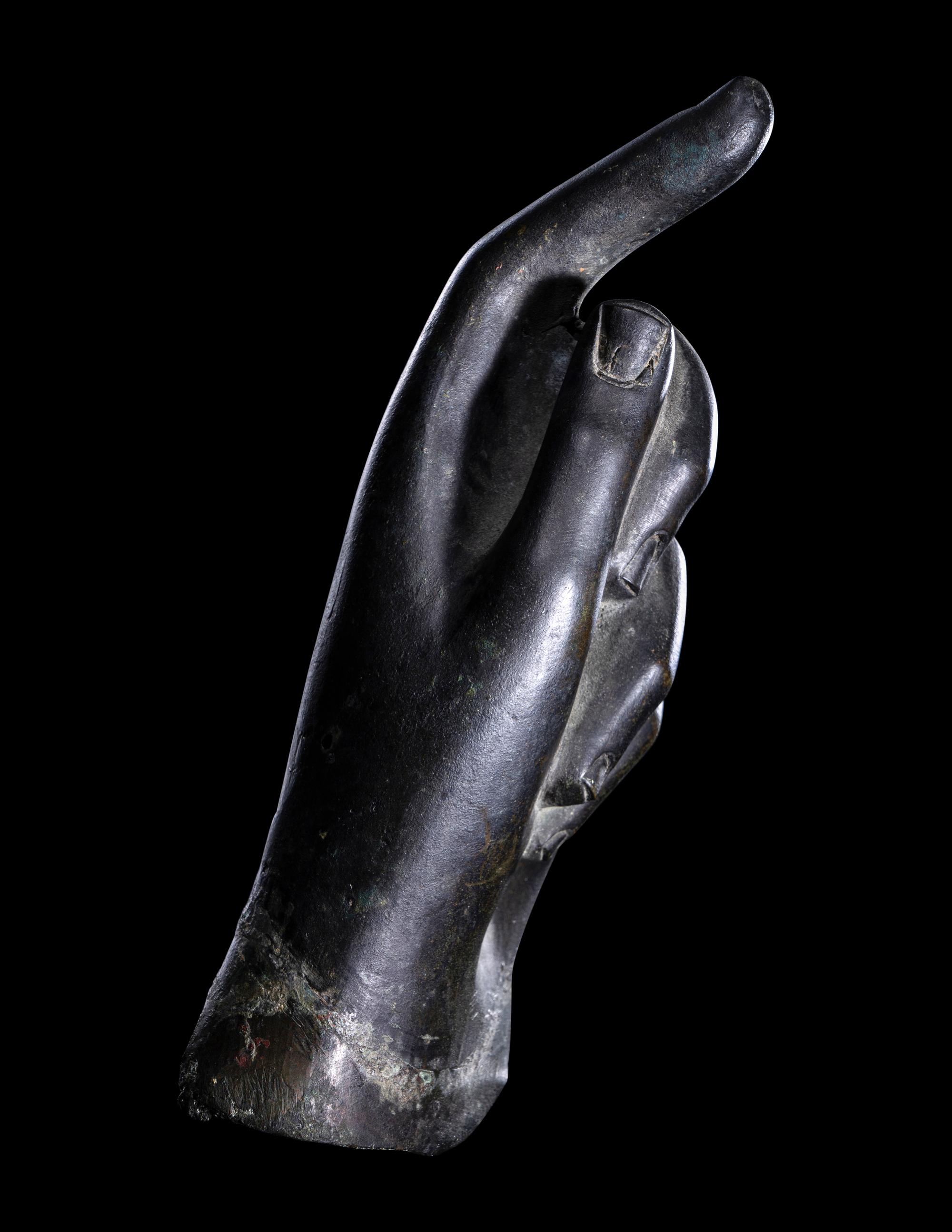 A Roman Bronze Left Hand