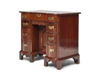 A Chippendale Mahogany Block-Front Desk