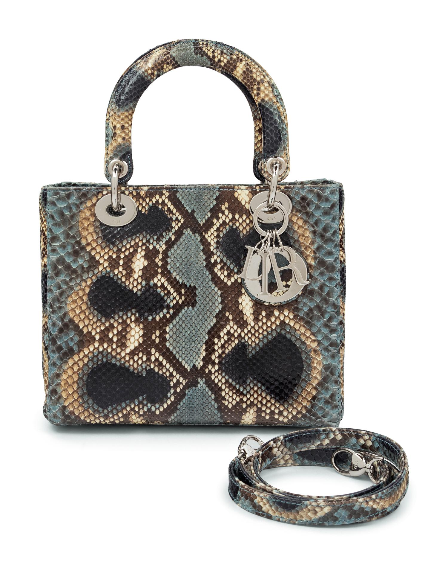 Christian Dior Multicolored Python Small Lady Dior Bag, 2011