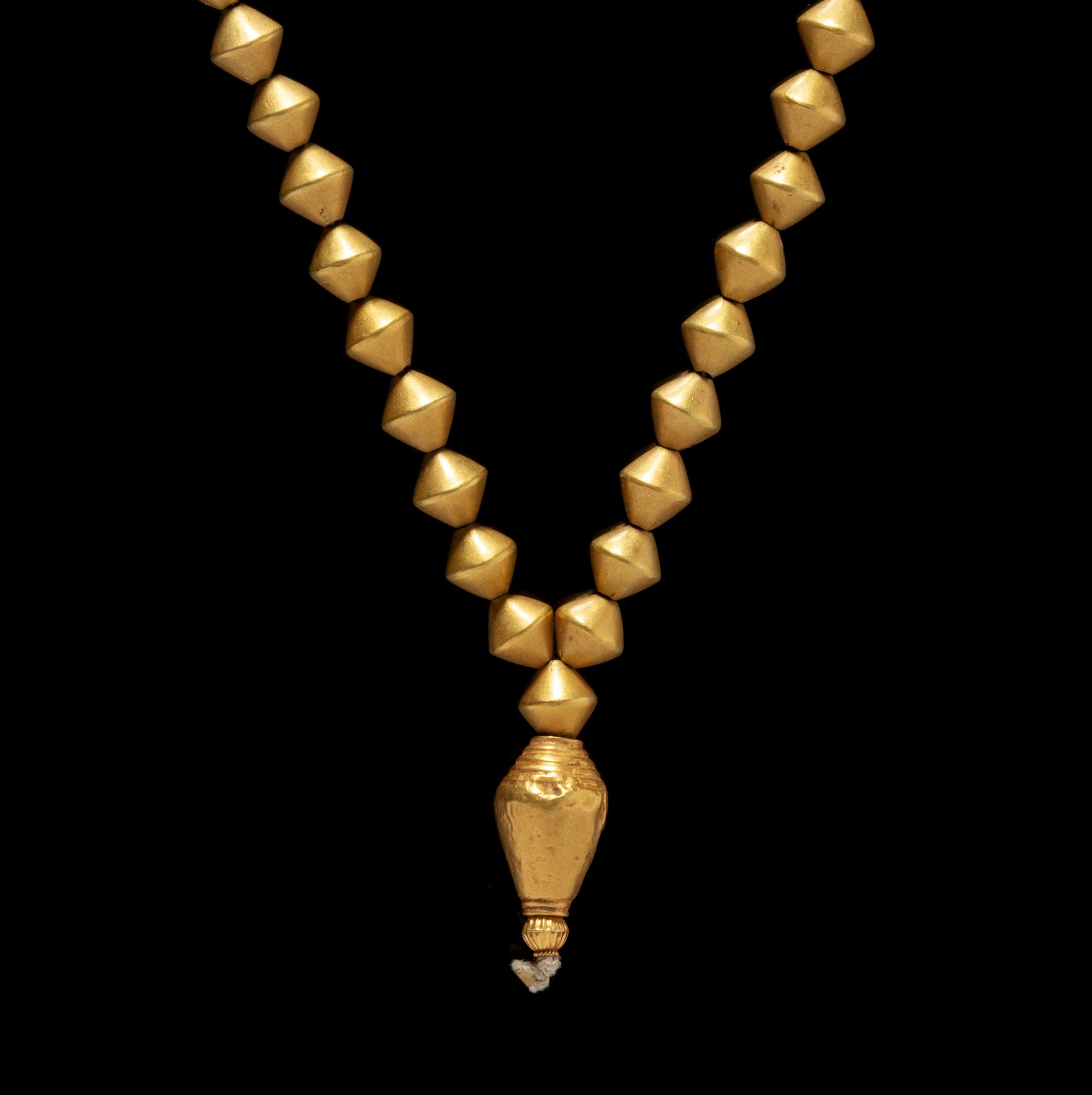 An Achaemenid Hollow Gold Bead Necklace