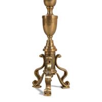 A Baroque Style Brass Floor Lamp