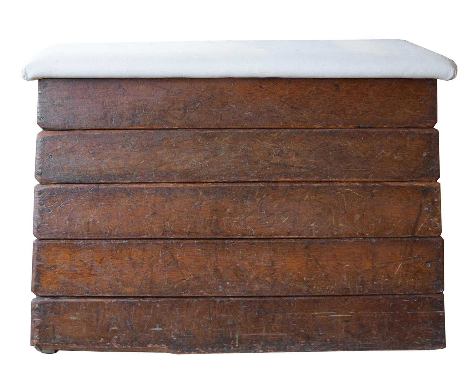 A Wooden Vaulting Horse 55" W x 34.5" D x 39.5" H — Germany, Early 20th Century