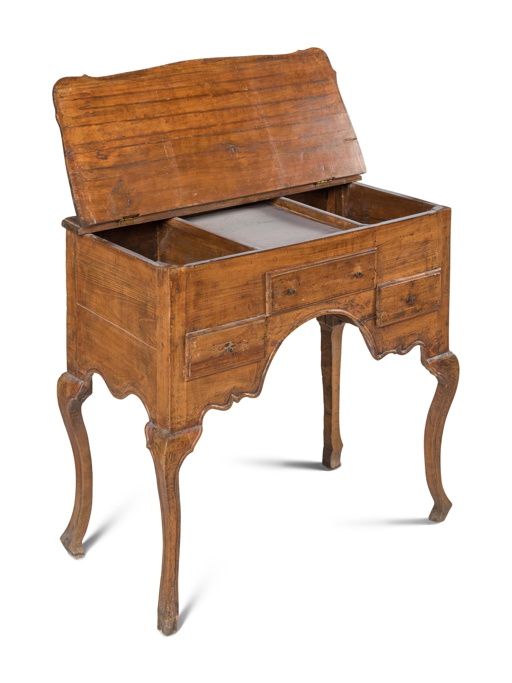 A Continental Walnut Dressing Table