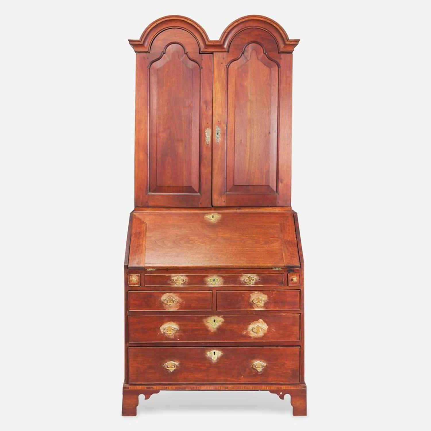 The John Bartram Queen Anne double dome walnut desk and bookcase Southeastern Pennsylvania, circa 1750