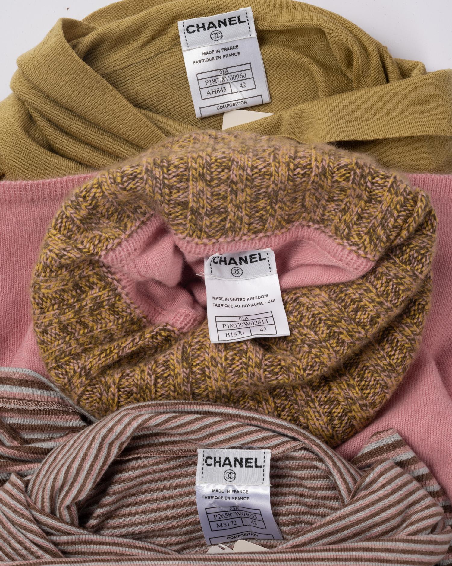 Three Chanel Knit Tops, Fall 2001-2005