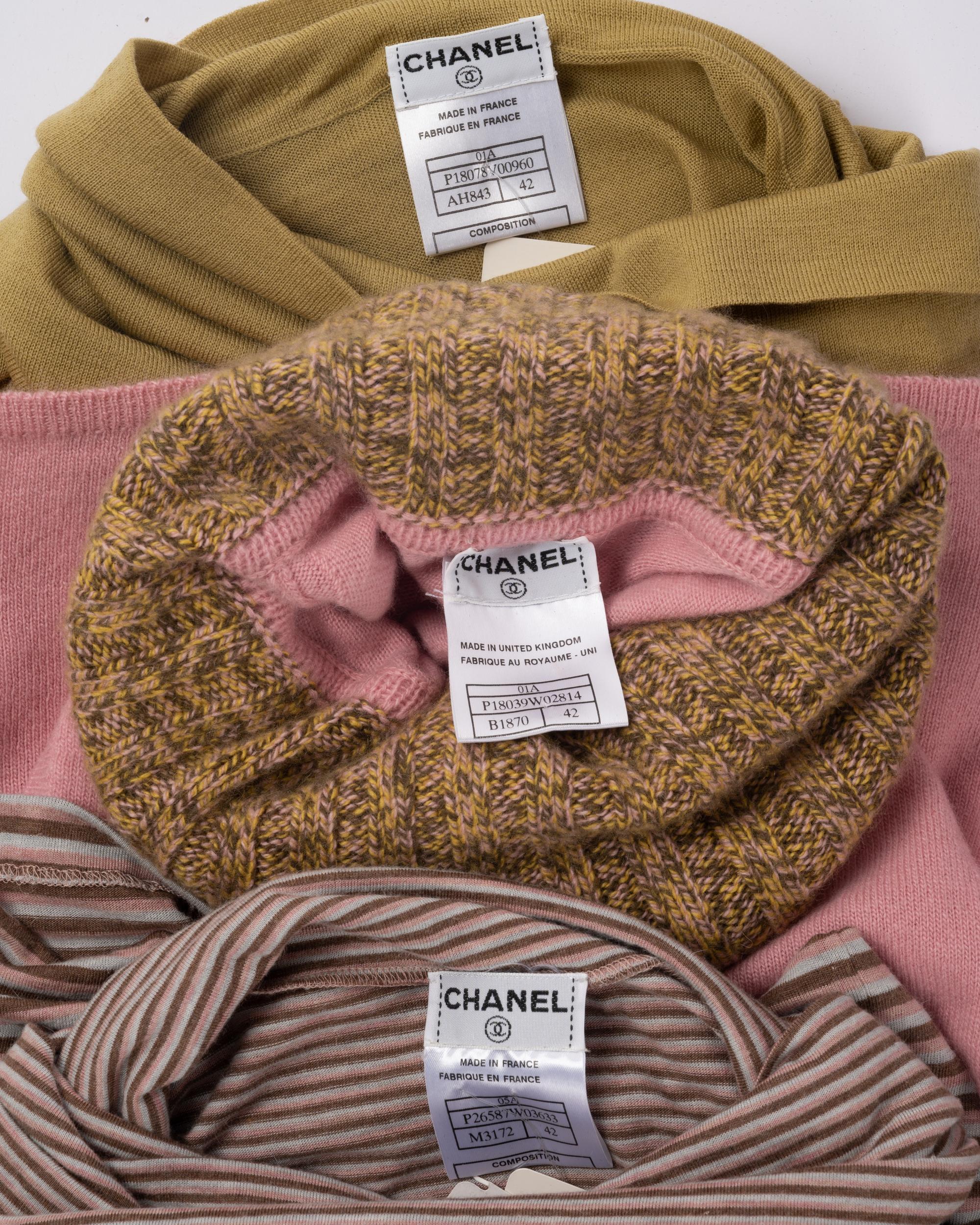 Three Chanel Knit Tops, Fall 2001-2005