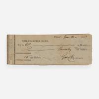 [Declaration of Independence] [Pennsylvania] Clymer, George Partially-Printed Document, signed