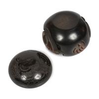 Santa Clara Black and Sienna Pottery Jars