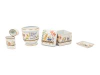 Four Tiffany and Co. for Le Tallec Cirque Chinois Porcelain Table Articles
