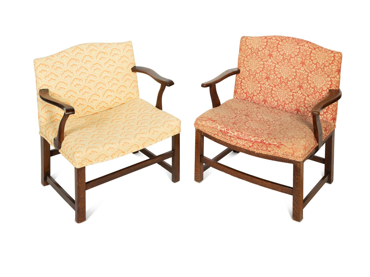 Two George III Style Mahogany Child's Chairs